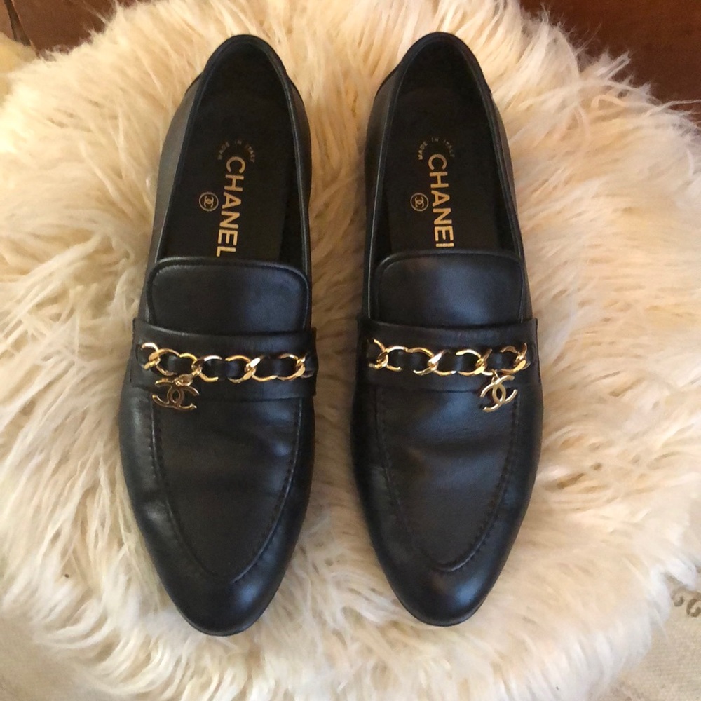 2021 Chanel loafers, gently used!